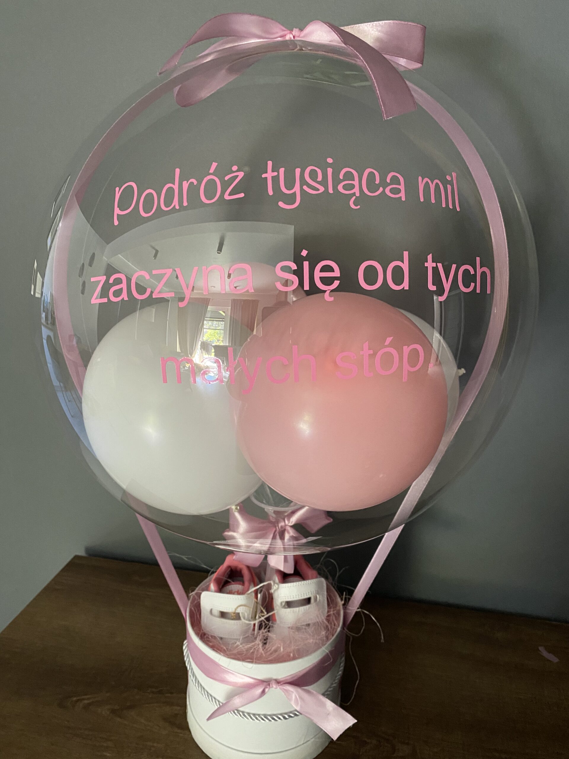 balon box dla małej dziewczynki